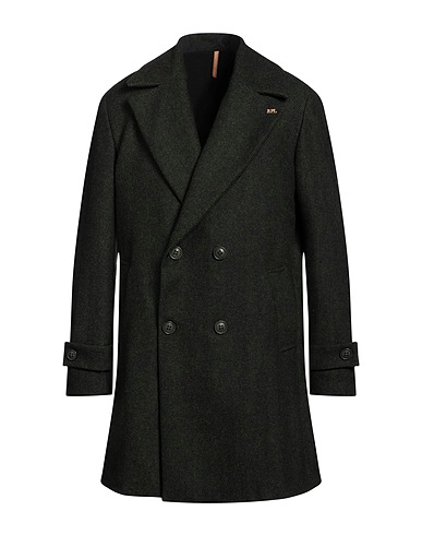 ROBERTO P  Luxury Cappotto Verde scuro 85% Lana, 15% Altre Fibre