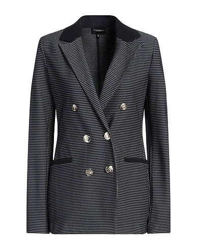 EMPORIO ARMANI Jackett Schwarz 78% Baumwolle, 19% Polyamid, 3% Elastan, Polyester