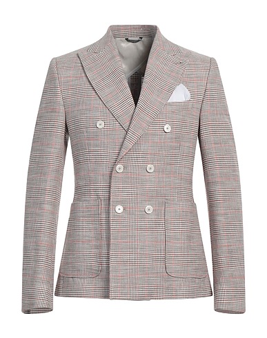 DANIELE ALESSANDRINI Blazer Camel 50% Linen, 50% Cotton