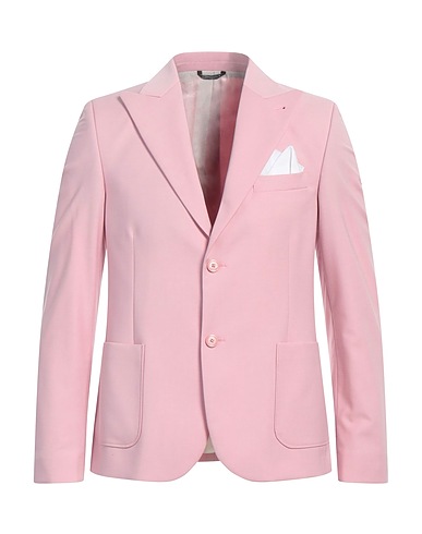 GREY DANIELE ALESSANDRINI Blazer Pink 70% Polyester, 28% Viscose, 2% Elastane