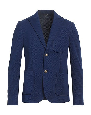 DANIELE ALESSANDRINI Blazer Blue 95% Polyester, 5% Elastane