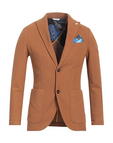 MANUEL RITZ Blazer Camel 92% Cotton, 7% Polyester, 1% Elastane