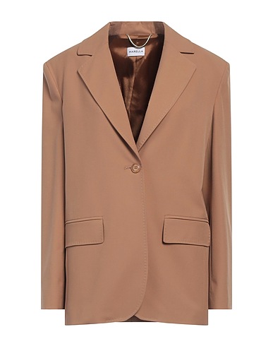 MARELLA Blazer Camel 67% Polyester, 29% Viscose, 4% Elastane