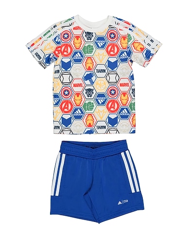 ADIDAS Completo Bambini LK MRVL AV TSET
 Bianco 100% Poliestere riciclato