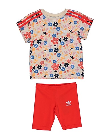 ADIDAS ORIGINALS Kinderkleidung-Set CYC SHORT TEE S
 Beige 100% Baumwolle, Elastan