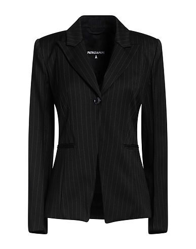 PATRIZIA PEPE Blazer Black 80% Polyester, 18% Viscose, 2% Elastane