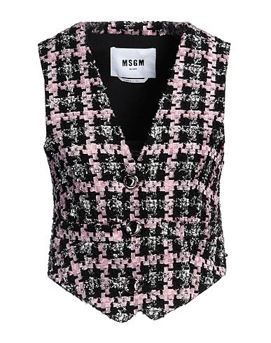 MSGM Vest Black 55% Synthetic fibers, 32% Cotton, 8% Wool, 5% Metallic fiber
