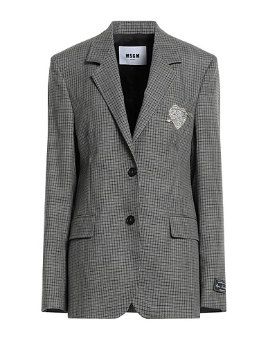 MSGM Giacca Grigio 100% Lana