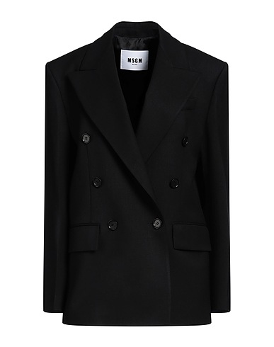 MSGM テーラードジャケット ブラック バージンウール 97% / ポリウレタン 3%