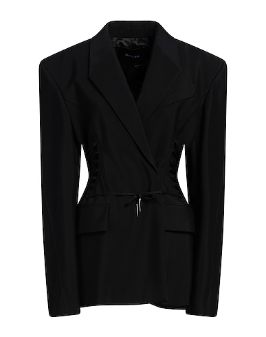 MUGLER Blazer Black 76% Viscose, 24% Virgin Wool