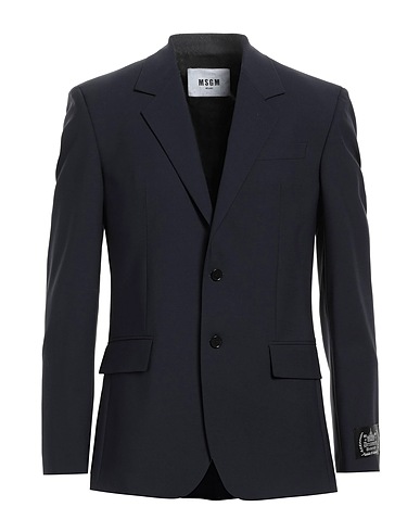 MSGM Blazer Midnight blue 96% Virgin Wool, 4% Elastane