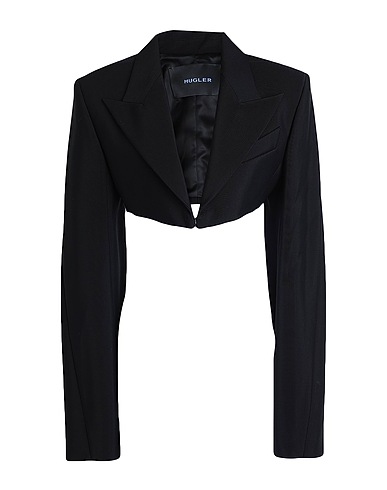 MUGLER Blazer Black 76% Viscose, 24% Virgin Wool