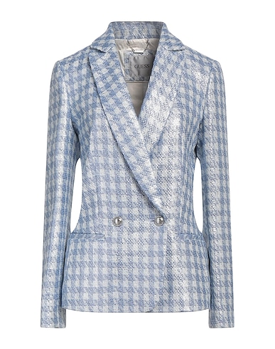GUESS Veste Bleu ciel 86% Polyester, 9% Coton, 4% Viscose, 1% Élasthanne