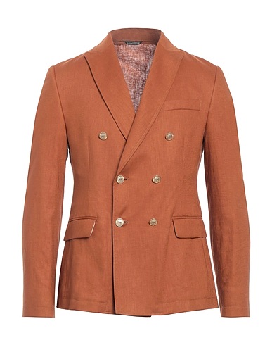 DANIELE ALESSANDRINI HOMME Blazer Camel 100% Polyester