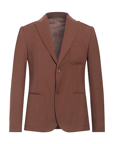 DANIELE ALESSANDRINI HOMME Blazer Marrone 69% Poliestere, 29% Viscosa, 2% Elastan