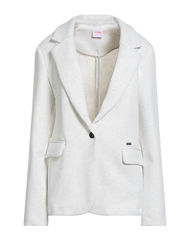 SUN 68 Blazer Ivory 80% Cotton, 15% Polyester, 5% Elastane
