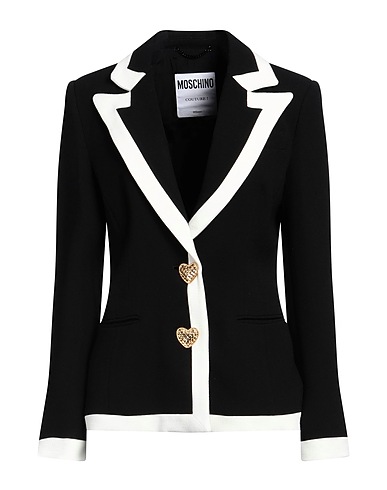 MOSCHINO Blazer Black 63% Viscose, 35% Wool, 2% Elastane