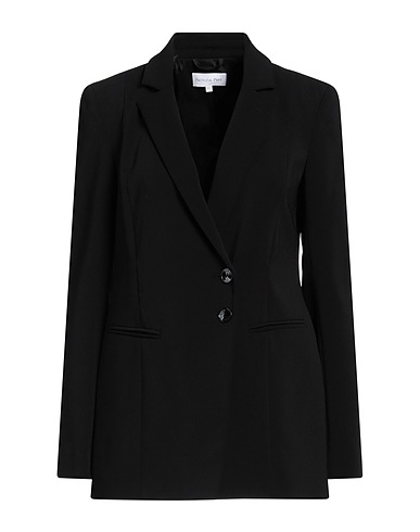 PATRIZIA PEPE Blazer Black 97% Polyester, 3% Elastane