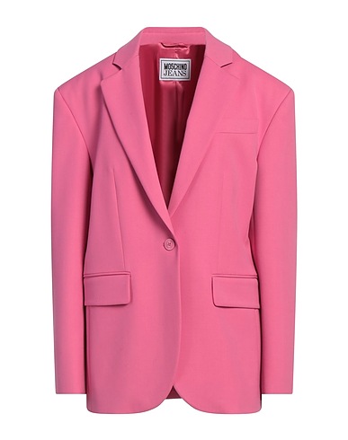 MOSCHINO JEANS Blazer Pink 53% Polyester, 42% Virgin Wool, 5% Elastane