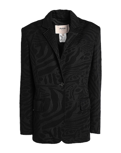 FUZZI Blazer Black 70% Virgin Wool, 30% Viscose