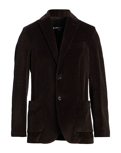 CIRCOLO 1901 Blazer Dark brown 80% Cotton, 20% Polyester