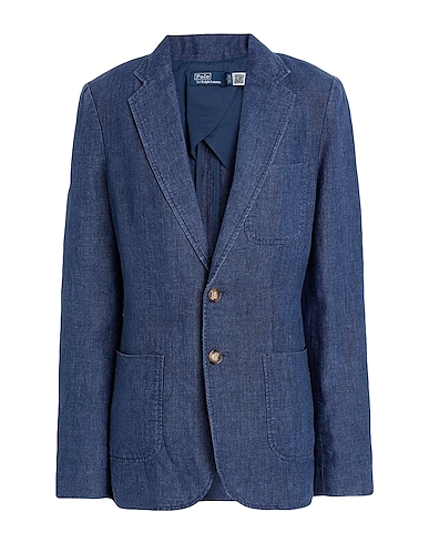 POLO RALPH LAUREN Blazer Blue 100% Linen