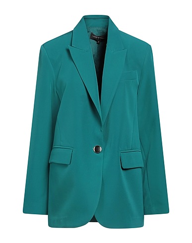 TASSOS MITROPOULOS Giacca Verde petrolio 63% Rayon, 32% Poliammide, 5% Elastan