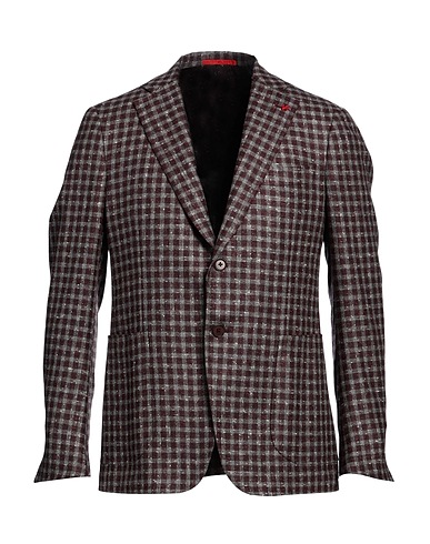 ISAIA Blazer Burgundy 77% Wool, 8% Polyamide, 5% Cashmere, 5% Silk, 5% Other Fibres