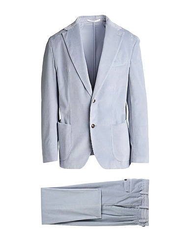 ELEVENTY SUITS AND CO-ORDS PLATINUM Sky blue 91% Cotton, 8% Cashmere, 1% Elastane
