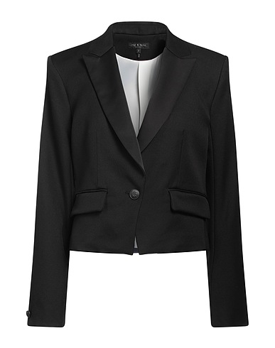 RAG & BONE Blazer Black 100% Virgin Wool, Polyester