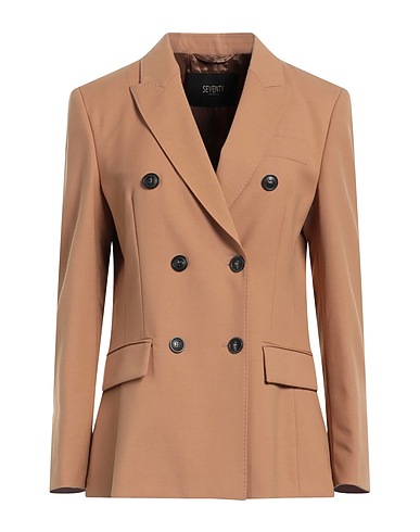 SEVENTY VENEZIA Giacca Cammello 53% Poliestere, 43% Lana Vergine, 4% Elastan