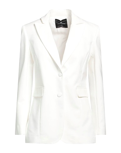 CRISTINAEFFE Giacca Bianco 90% Poliestere, 10% Elastan