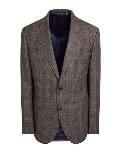 EDUARD DRESSLER Blazer Khaki 100% Virgin Wool