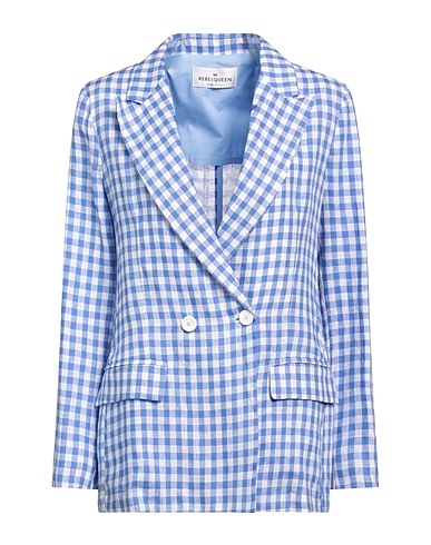 REBEL QUEEN by LIU •JO Blazer Azure 100% Linen, Cotton, Elastane