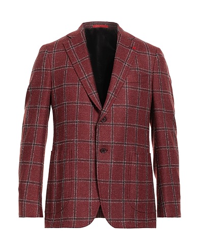 ISAIA Blazer Brick 98% Wool, 2% Silk