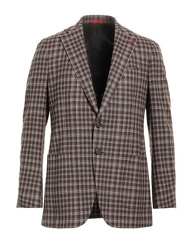 ISAIA Blazer Dark brown 100% Wool