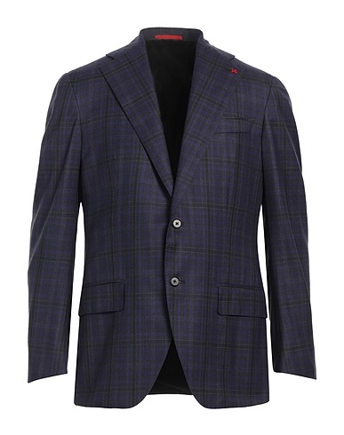 ISAIA テーラードジャケット パープル ウール 100%