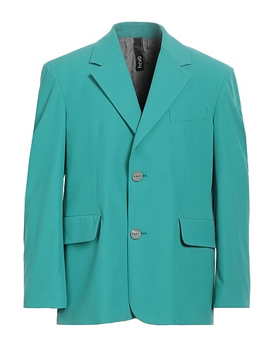 HEVÒ Blazer Emerald green 54% Polyester, 42% Virgin Wool, 4% Elastane