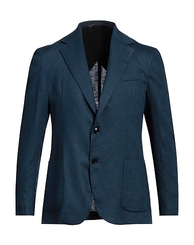 LIU •JO MAN Blazer Navy blue 100% Linen
