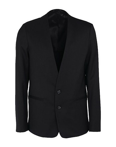 GRIFONI Blazer Nero 54% Poliestere, 44% Lana Vergine, 2% Elastan