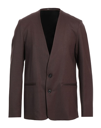 GRIFONI Blazer Dark brown 54% Polyester, 44% Virgin Wool, 2% Elastane