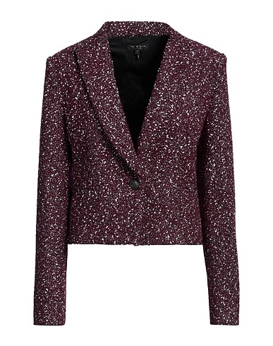 RAG & BONE Blazer Plum 50% Wool, 27% Polyester, 21% Acrylic, 2% Nylon