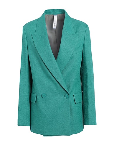 HEVÒ Blazer Emerald green 52% Polyamide, 48% Linen