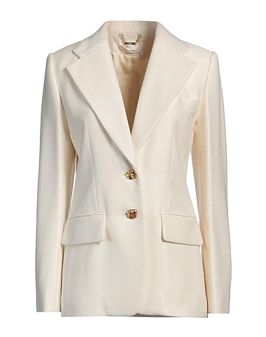 CHLOÉ Blazer Ivory 61% Silk, 39% Virgin Wool, Buffalo Horn