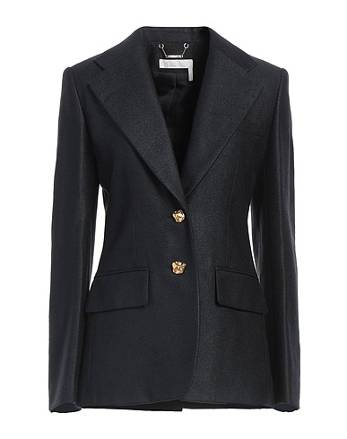 CHLOÉ Blazer Black 61% Silk, 39% Virgin Wool, Buffalo Horn