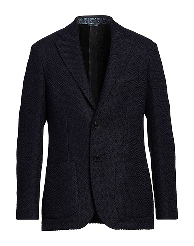 ETRO Blazer Navy blue 74% Acrylic, 26% Polyester