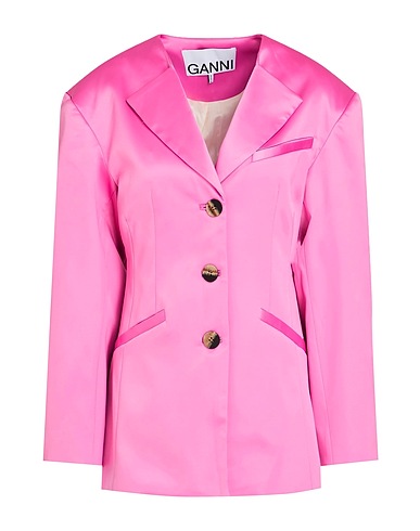 GANNI Blazer Magenta 91% Recycled polyester, 9% Elastane