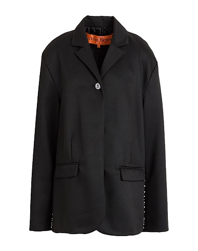 STINE GOYA Giacca Nero 80% Poliestere riciclato, 20% Lana