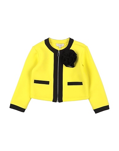 TWINSET Jacket Lime green 76% Viscose, 16% Polyamide, 8% Elastane
