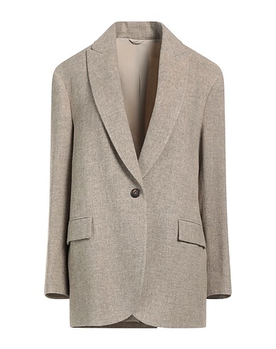 BRUNELLO CUCINELLI Blazer Khaki 100% Yak wool